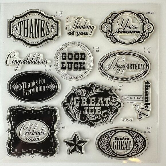 My Acryllix Artiste Collection Stamp Set d1525 - Picture 1 of 1